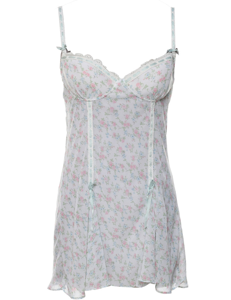 Floral Print Slip - XS