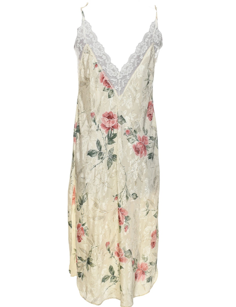 Floral Print Slip - M