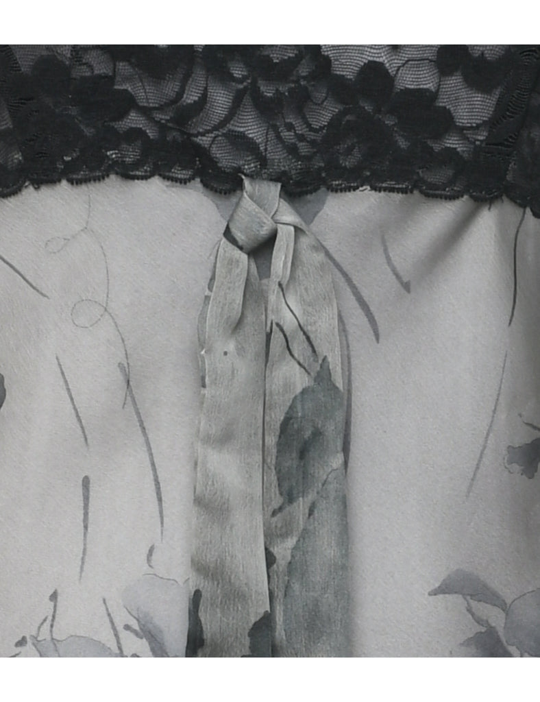 Floral Print Slip - S