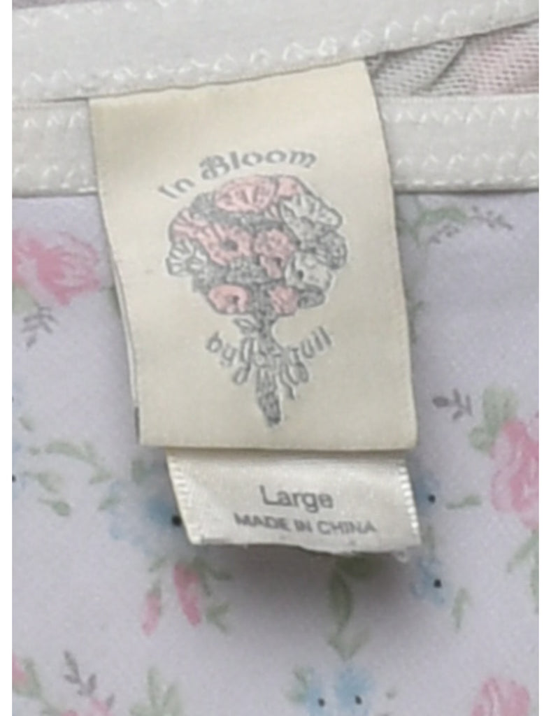 Floral Print Slip - XS