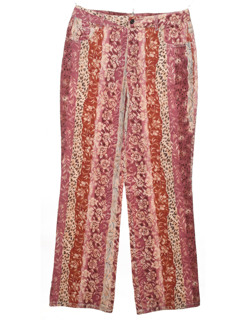 Floral Print Trousers - W31 L30