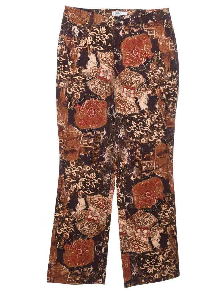 Floral Print Trousers - W31 L32