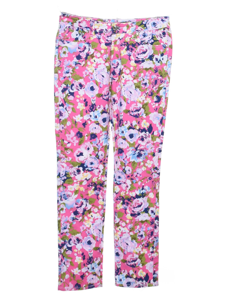 Floral Print Trousers - W32 L32
