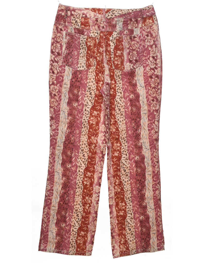 Floral Print Trousers - W31 L30