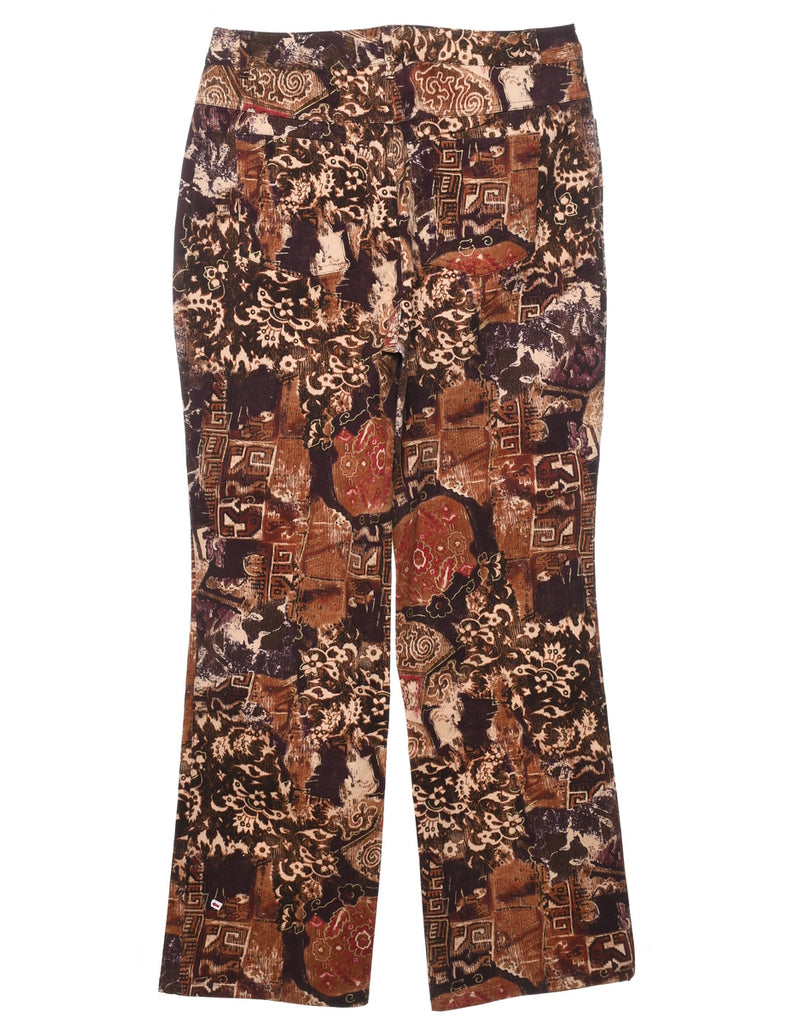 Floral Print Trousers - W31 L32
