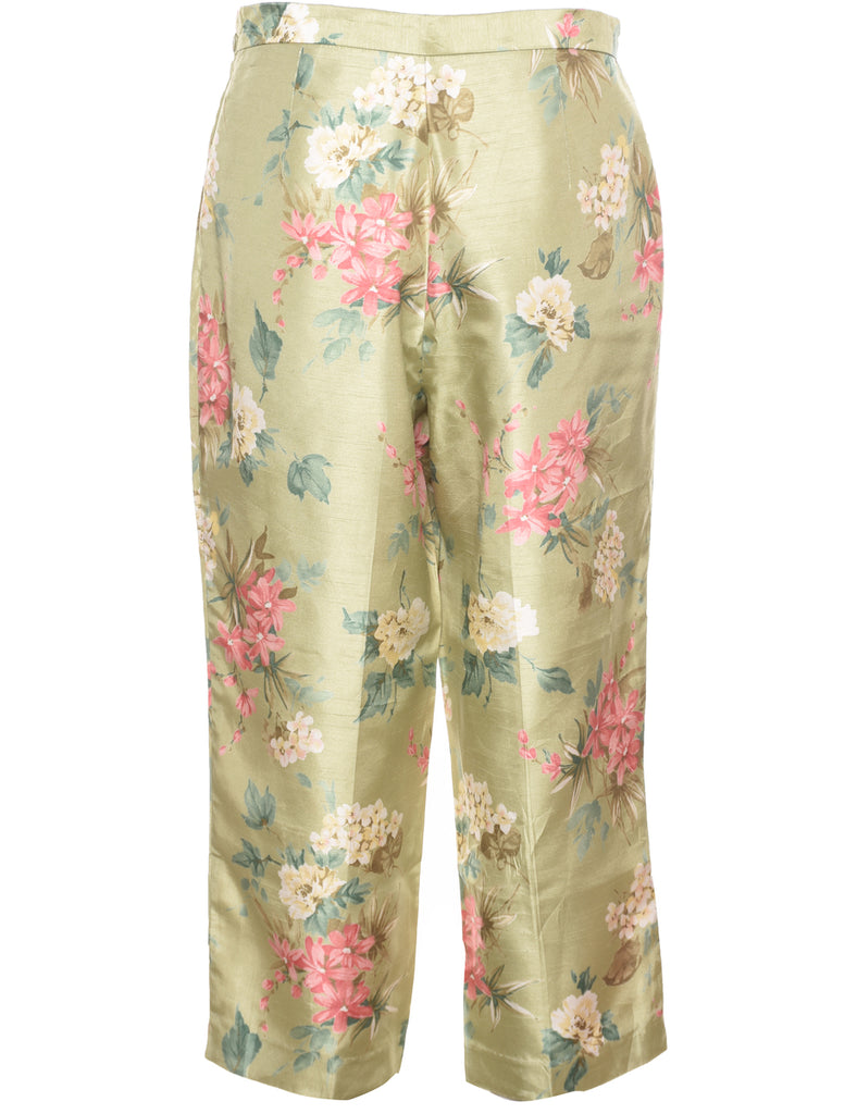 Floral Print Trousers - W31 L23