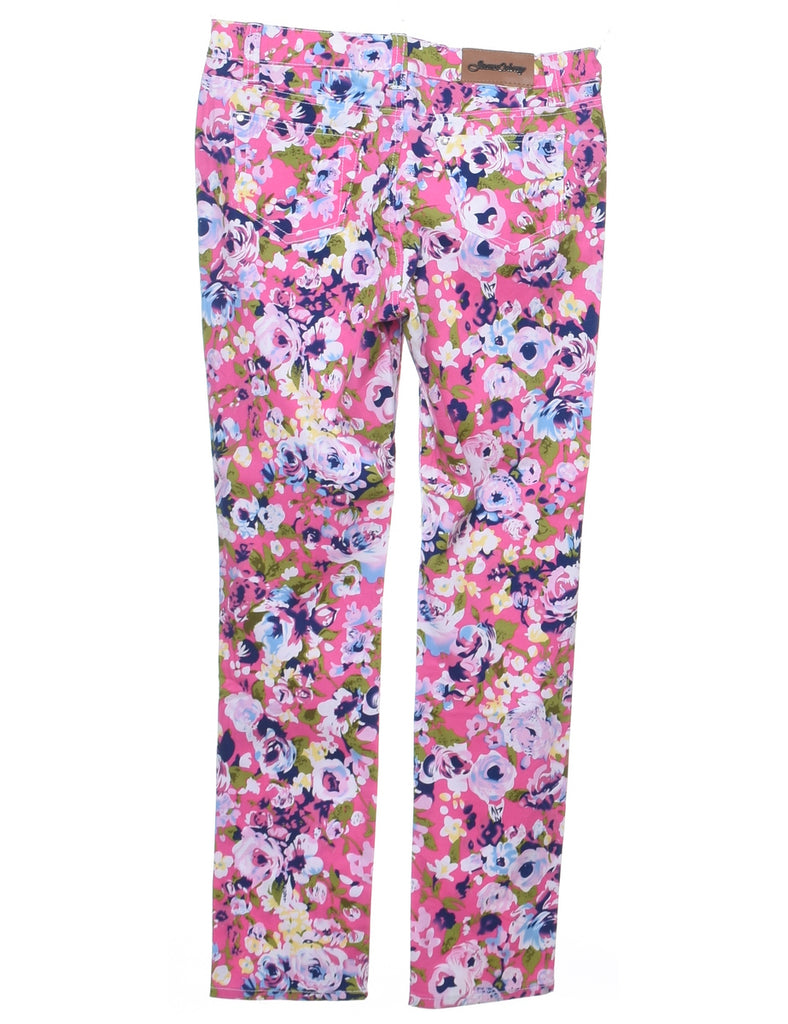 Floral Print Trousers - W32 L32