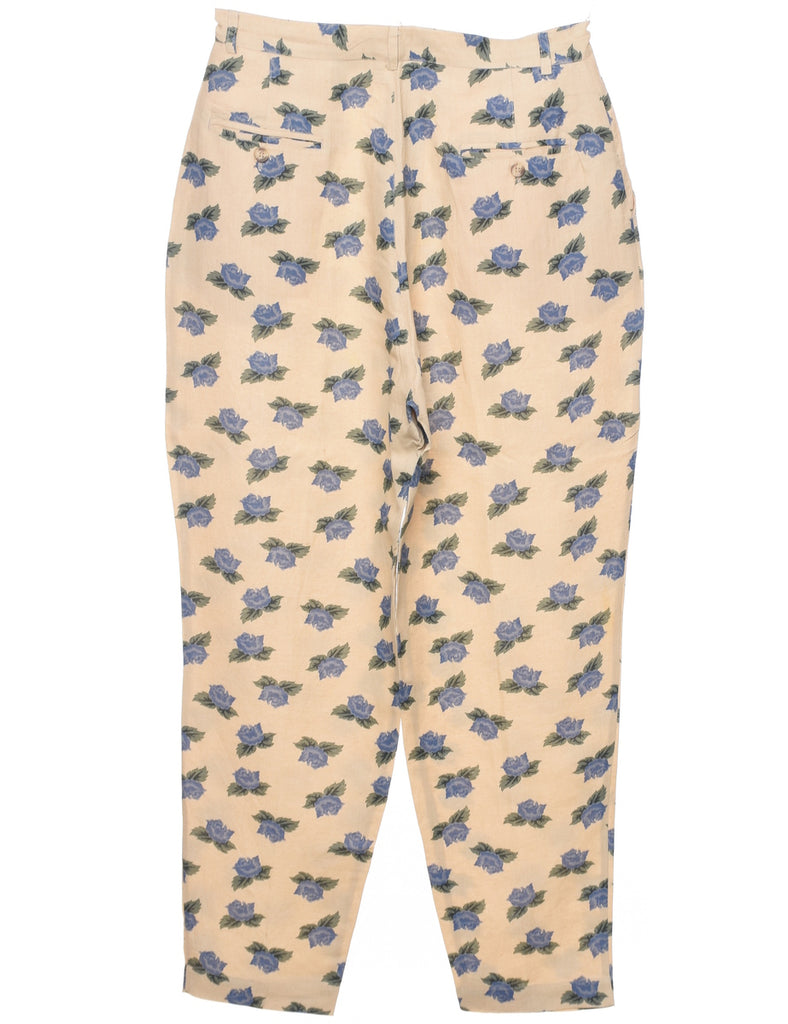 Floral Print Trousers - W31 L30