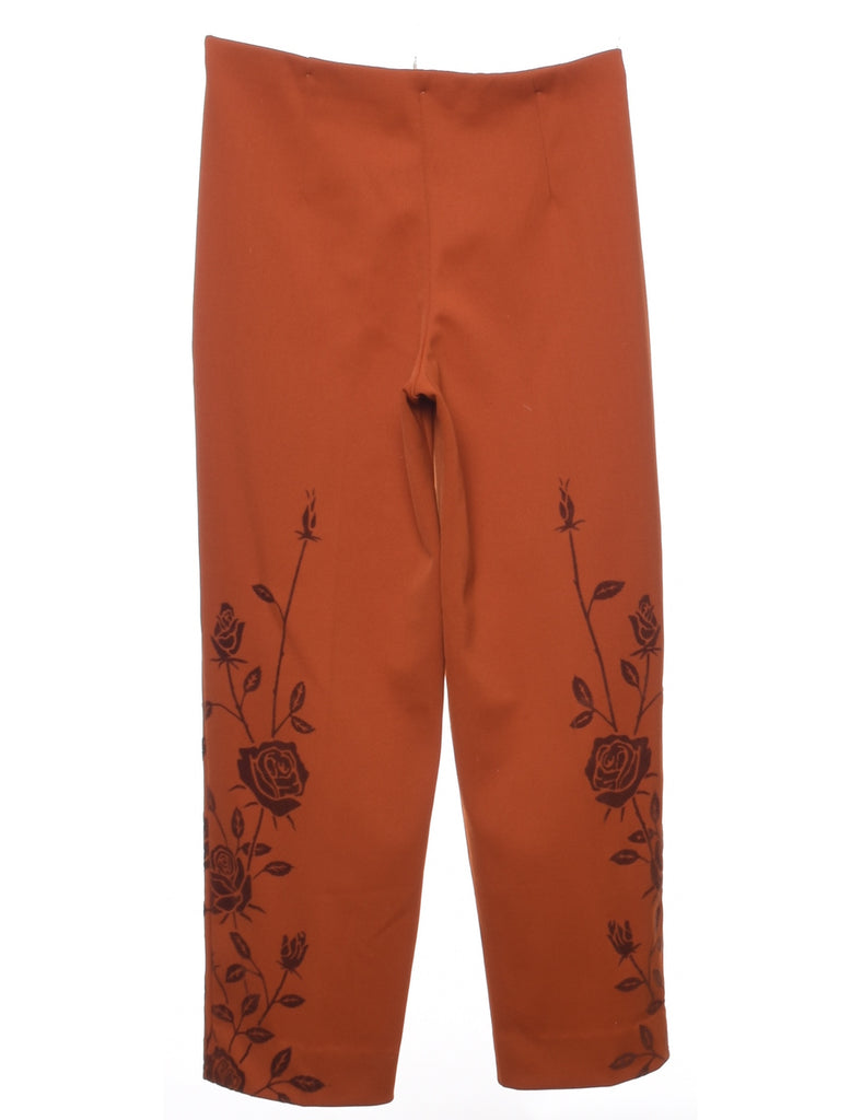 Floral Print Trousers - W29 L26