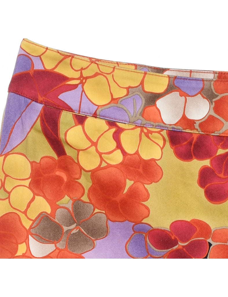 Floral Print Trousers - W32 L28