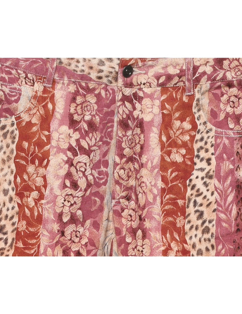 Floral Print Trousers - W31 L30