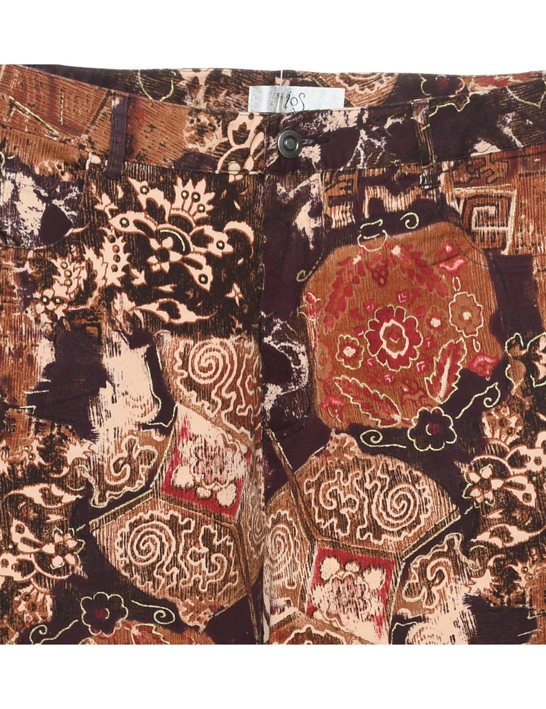 Floral Print Trousers - W31 L32
