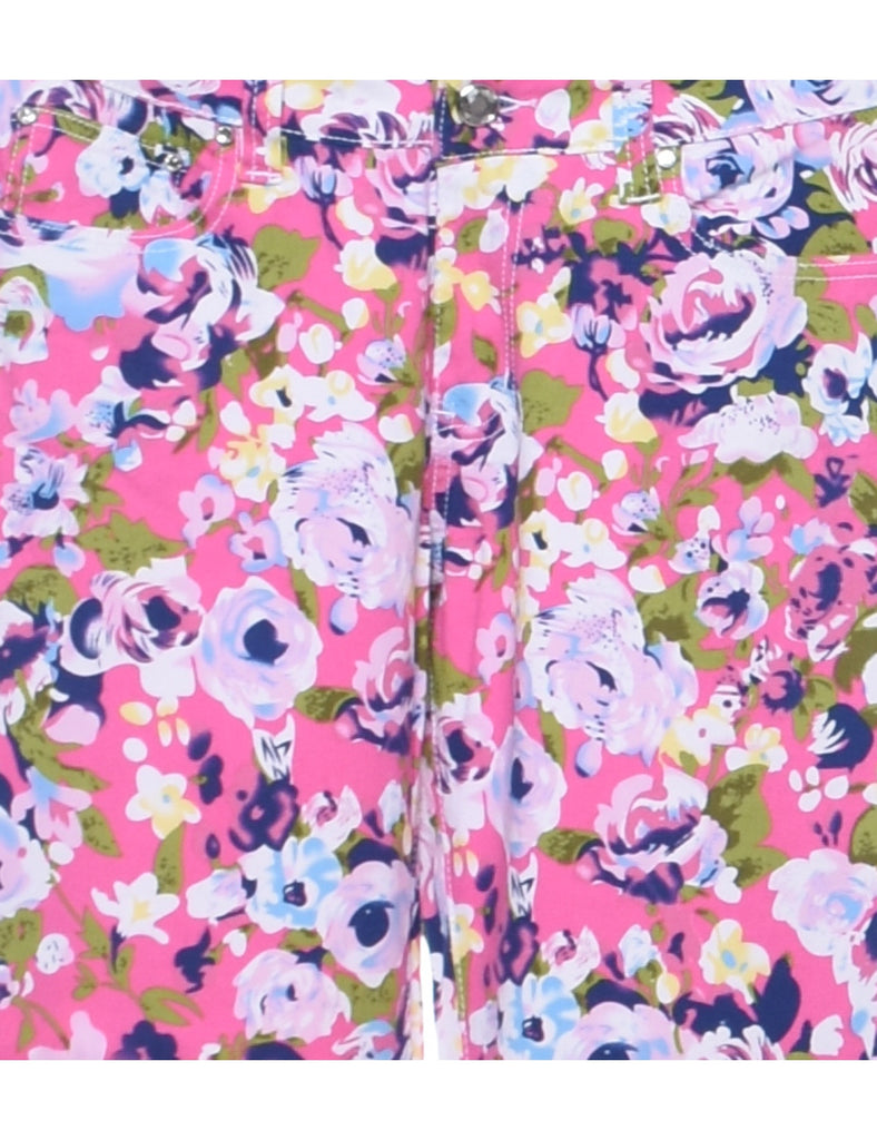 Floral Print Trousers - W32 L32