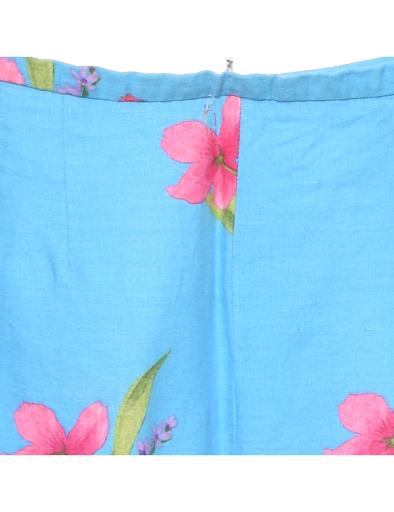 Floral Print Trousers - W31 L25