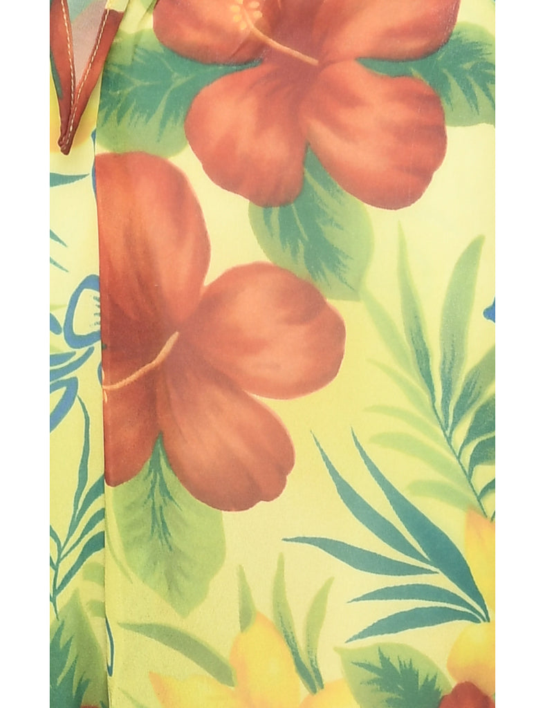 Floral Print Trousers - W34 L24