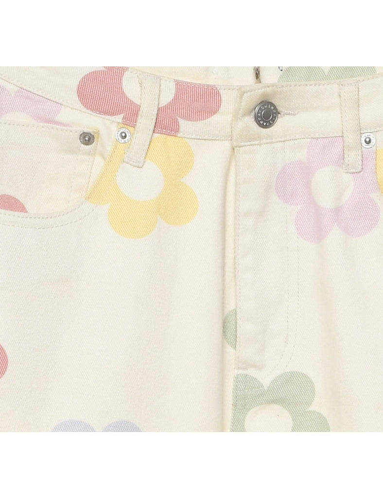 Floral Print Trousers - W27 L29