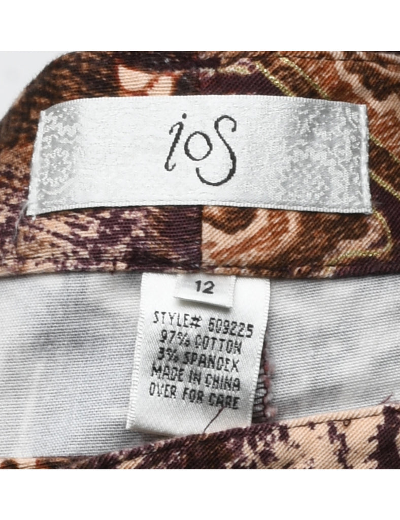 Floral Print Trousers - W31 L32
