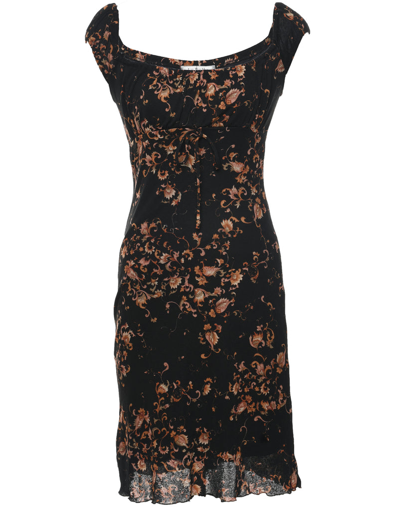 Floral Print Y2K Dress - S