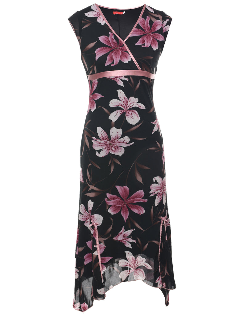 Floral Print Y2K Dress - S