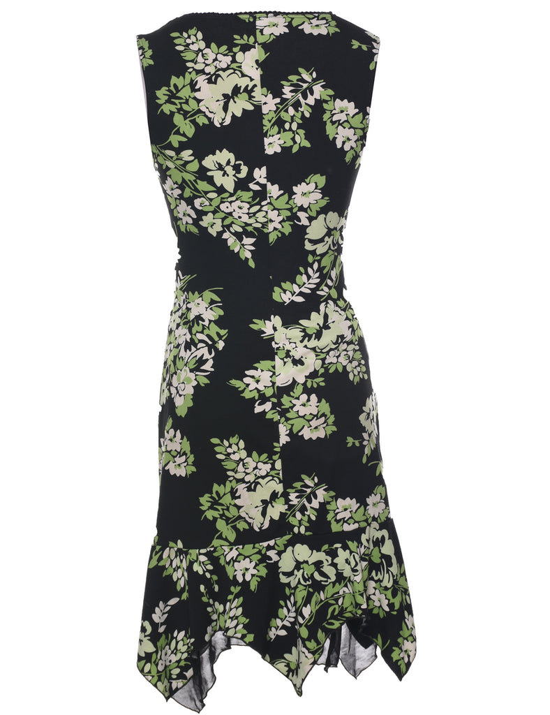 Floral Print Y2K Dress - S