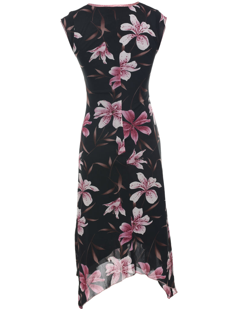 Floral Print Y2K Dress - S