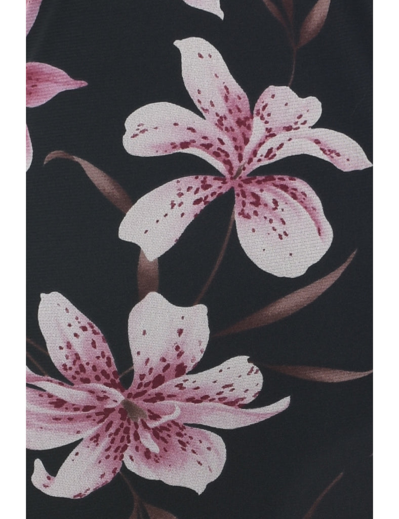 Floral Print Y2K Dress - S