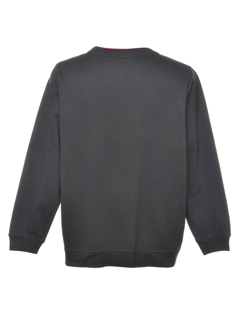 Floral Printed Sweatshirt - L