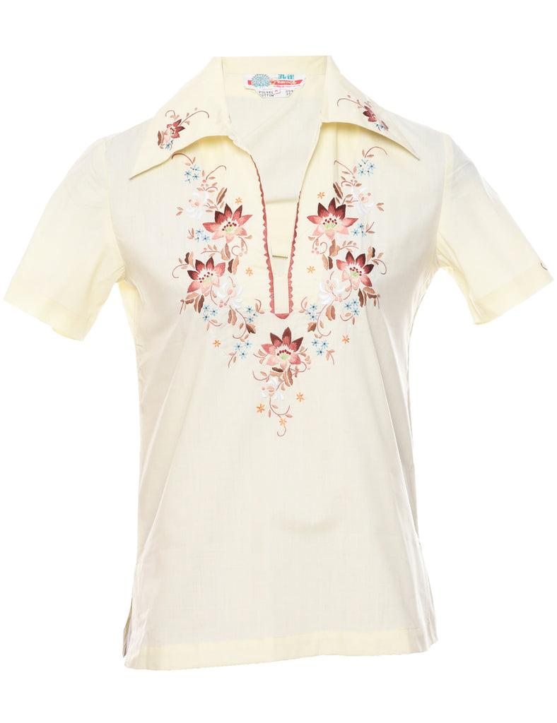 Floral Printed Top - M