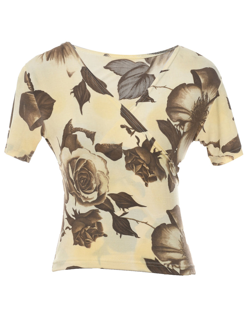 Floral Printed Top - M
