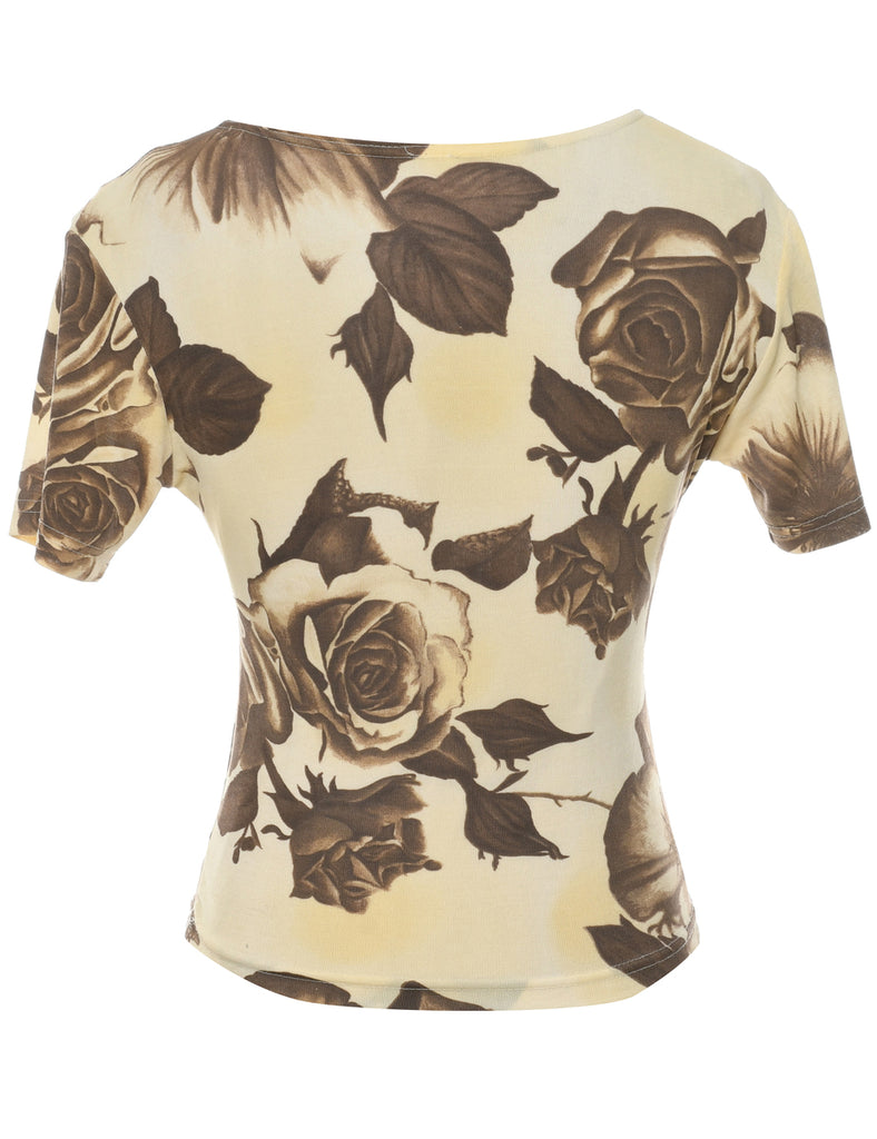 Floral Printed Top - M