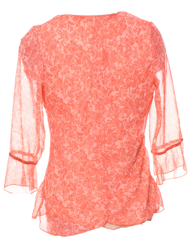 Floral Printed Top - L