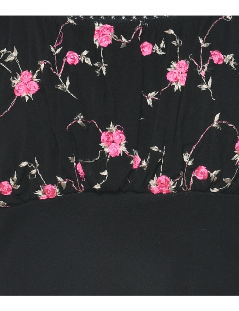 Floral Sheer Effect Top - XS