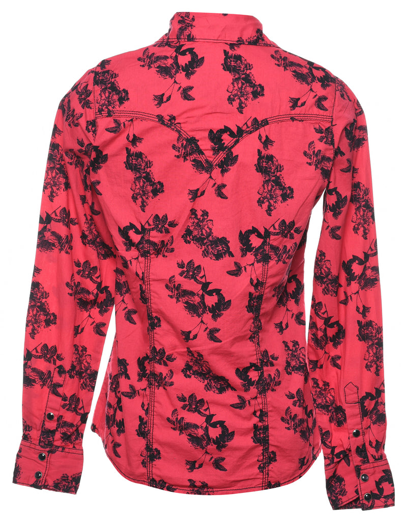 Floral Western Shirt - S