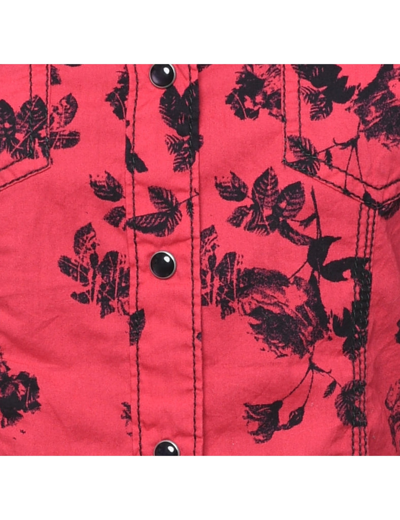 Floral Western Shirt - S