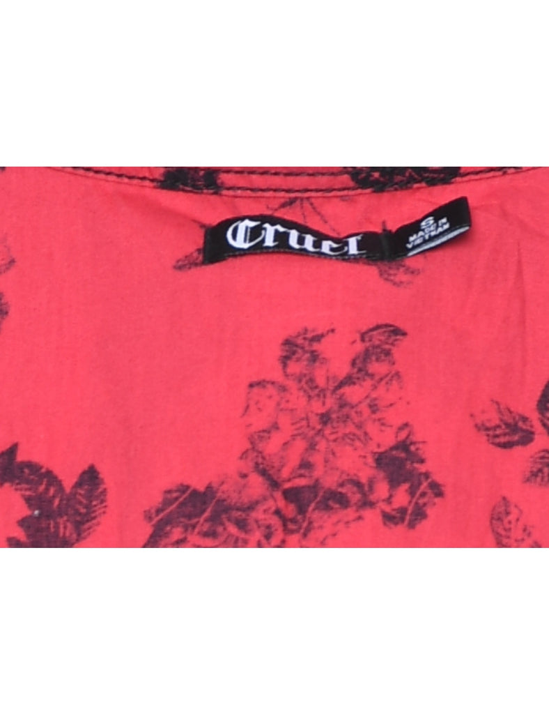 Floral Western Shirt - S