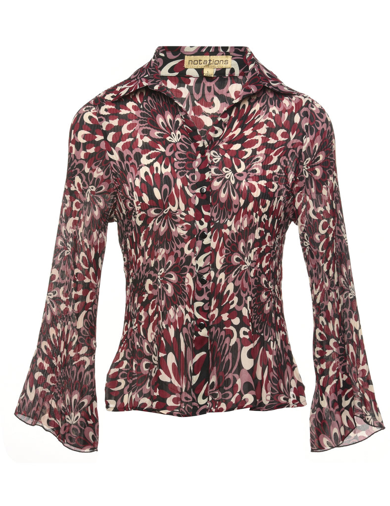 Floral Y2K Blouse - L