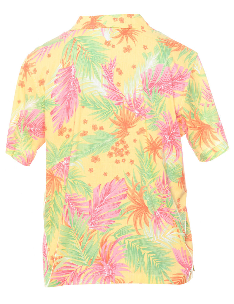 Foliage Print Hawaiian Shirt - M