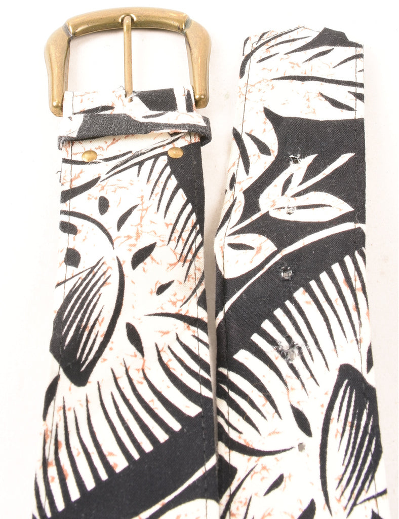 Foliage Print Waist Belt - M