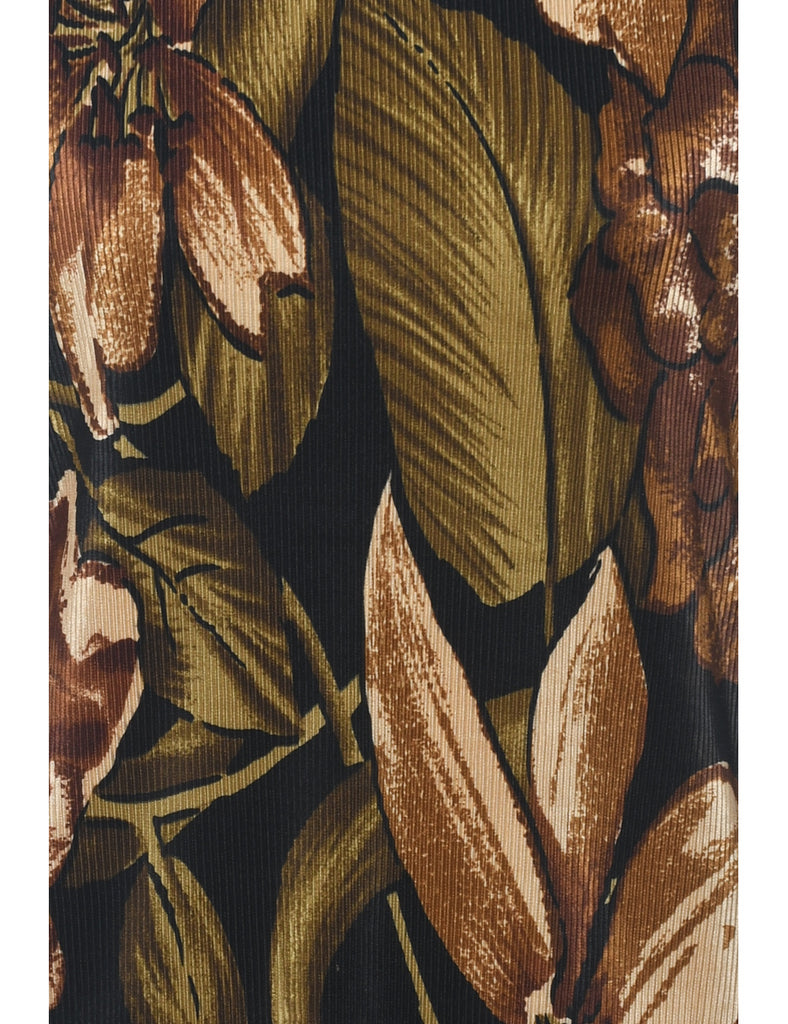Foliage Printed Top - M