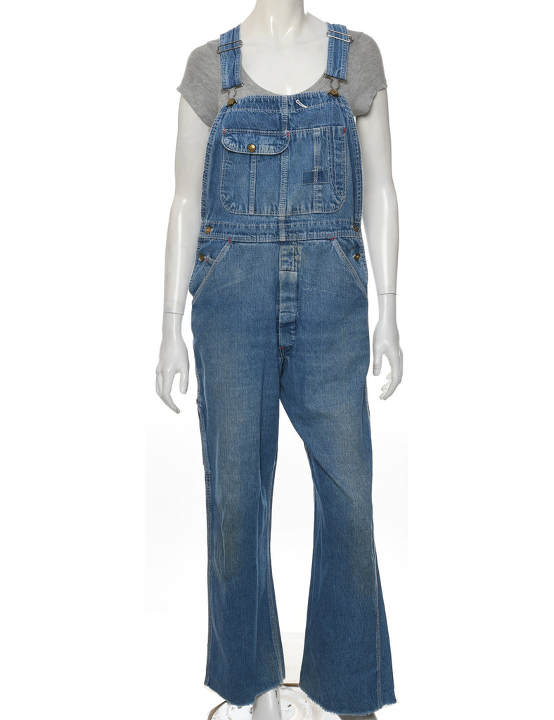 Frayed Hem Dungarees - W32 L30