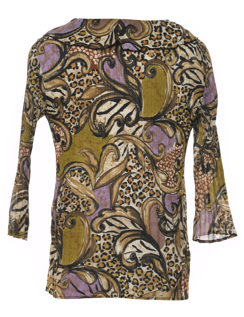 Frilly Paisley Blouse - M