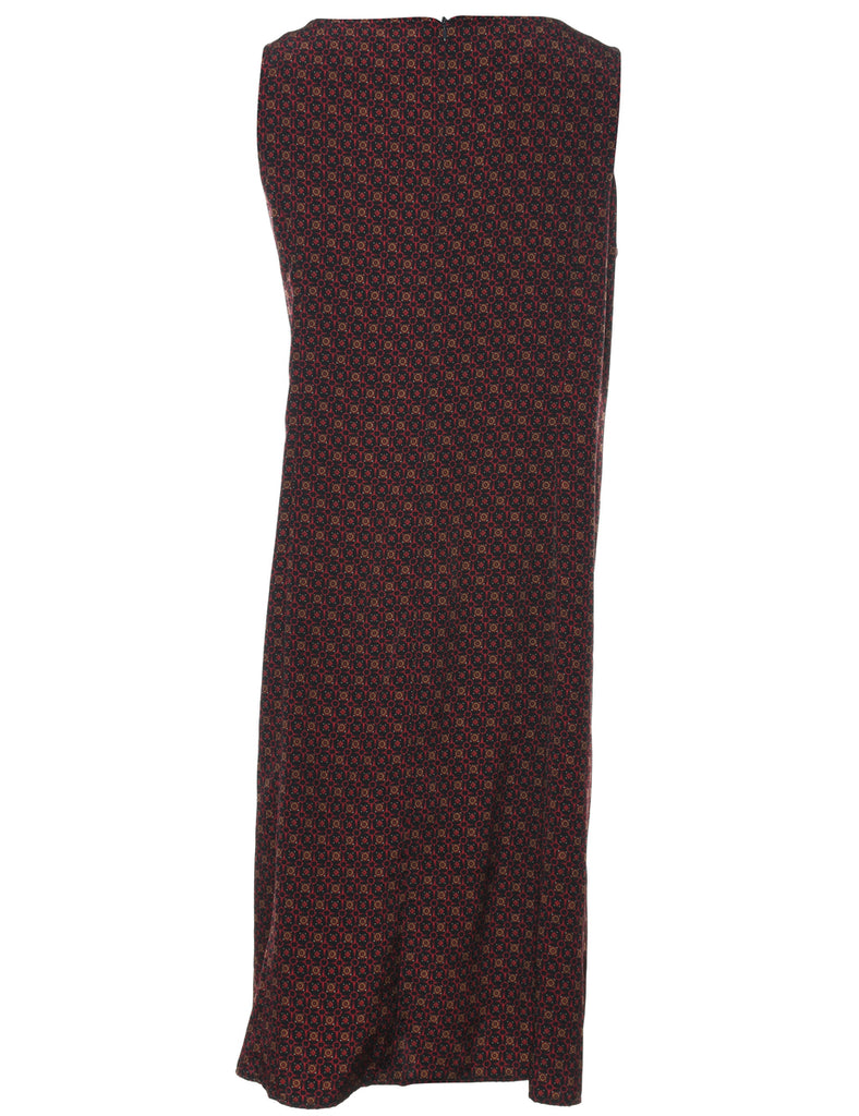 Geometric Black Dress - L