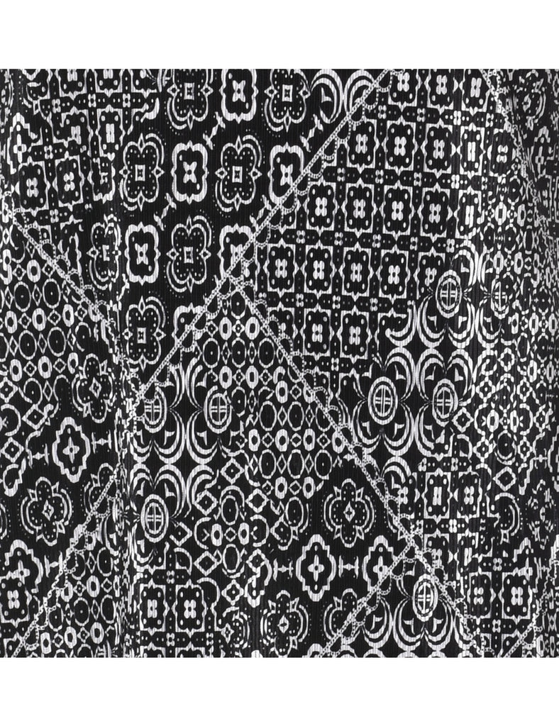 Geometric Black Dress - M