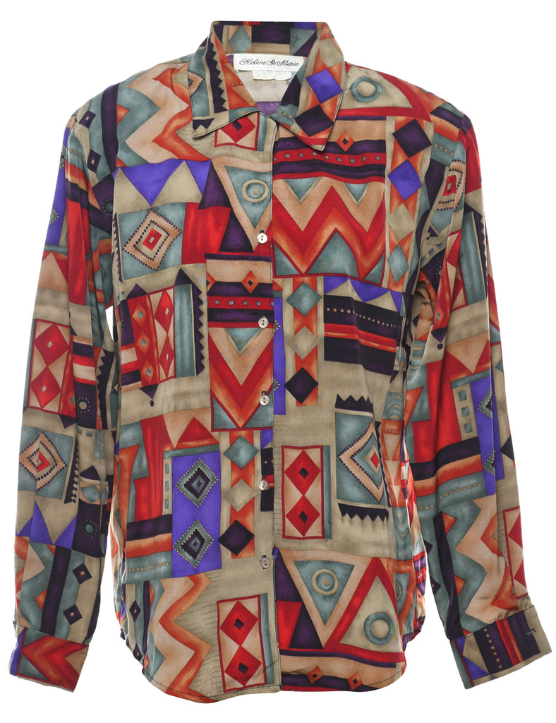 Geometric Blouse - L
