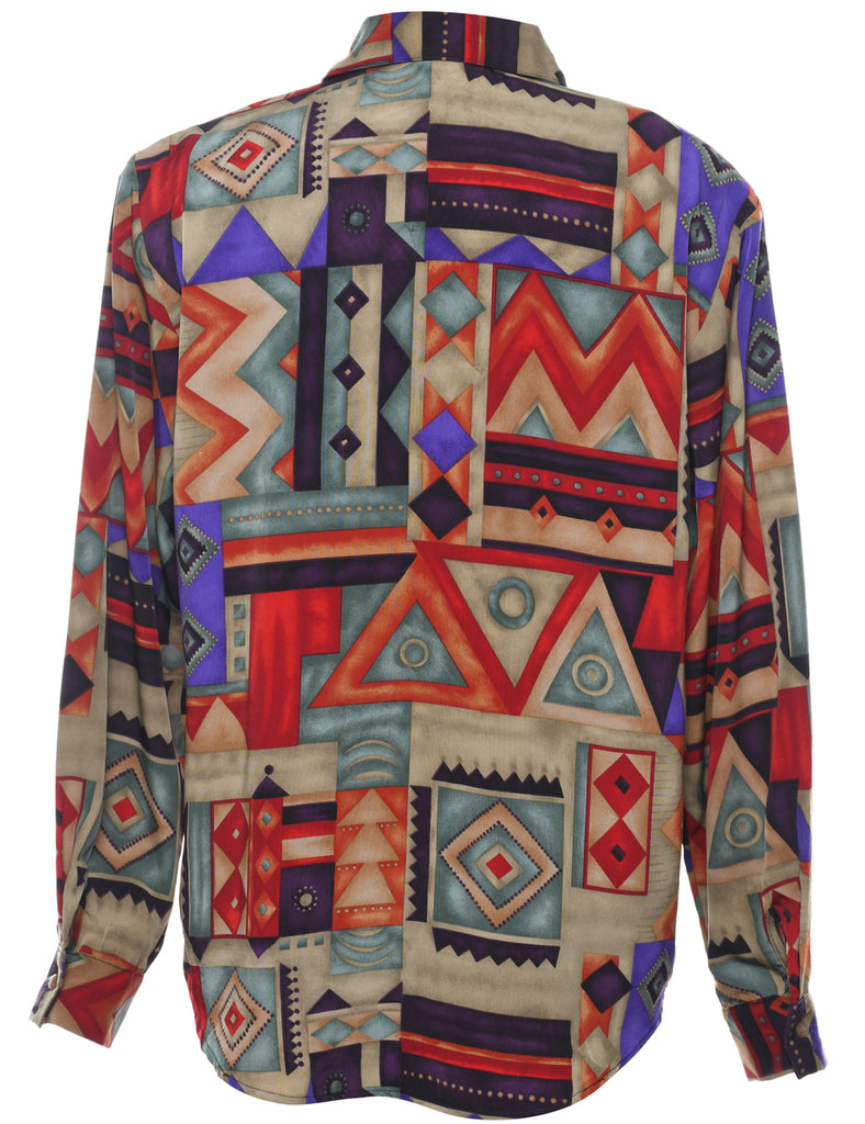 Geometric Blouse - L