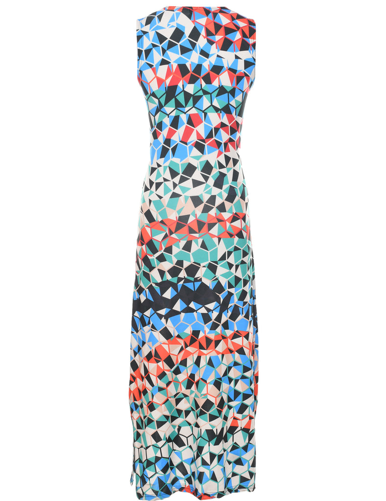 Geometric Maxi Dress - XS