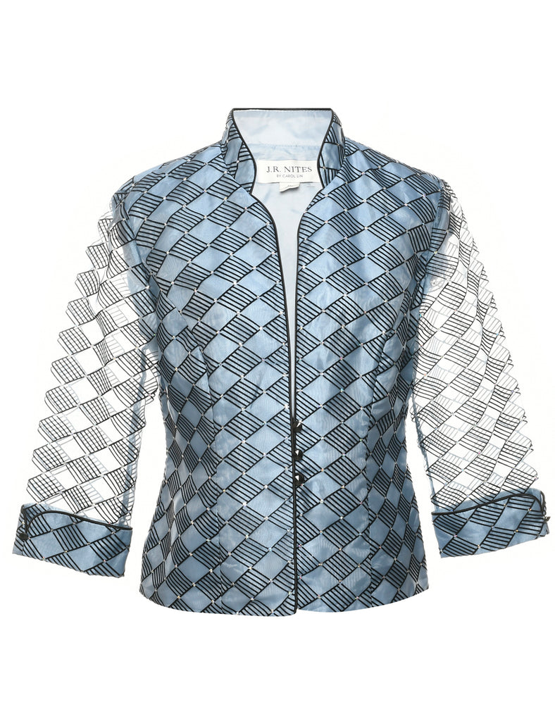 Geometric Pattern Evening Jacket - M