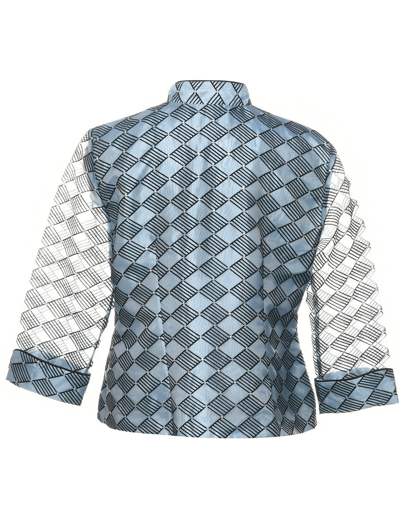 Geometric Pattern Evening Jacket - M