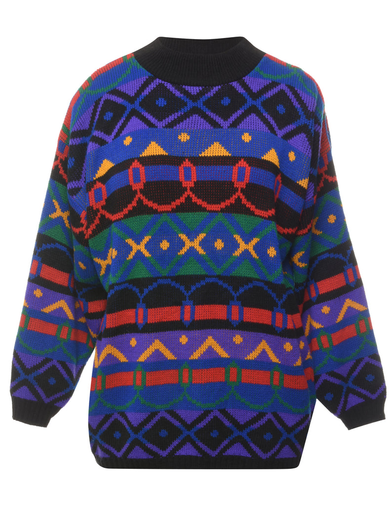 Geometric Pattern Jumper - M