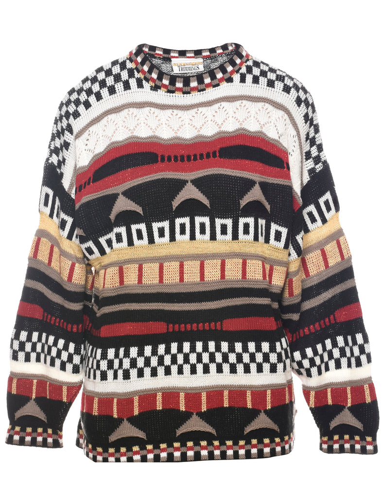 Geometric Pattern Jumper - XL